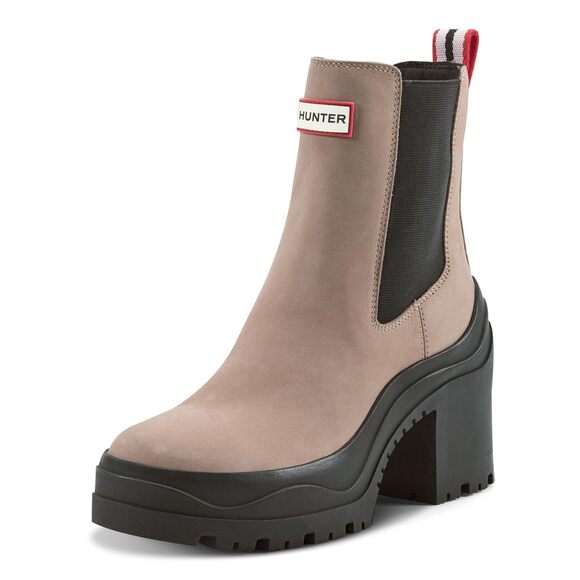 Hunter Women's Miana Chelsea Boot Medium Natural Leather 7